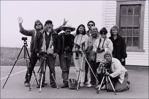 Landscape photography class at the College of the Redwoods, Fort Bragg, CA 1991